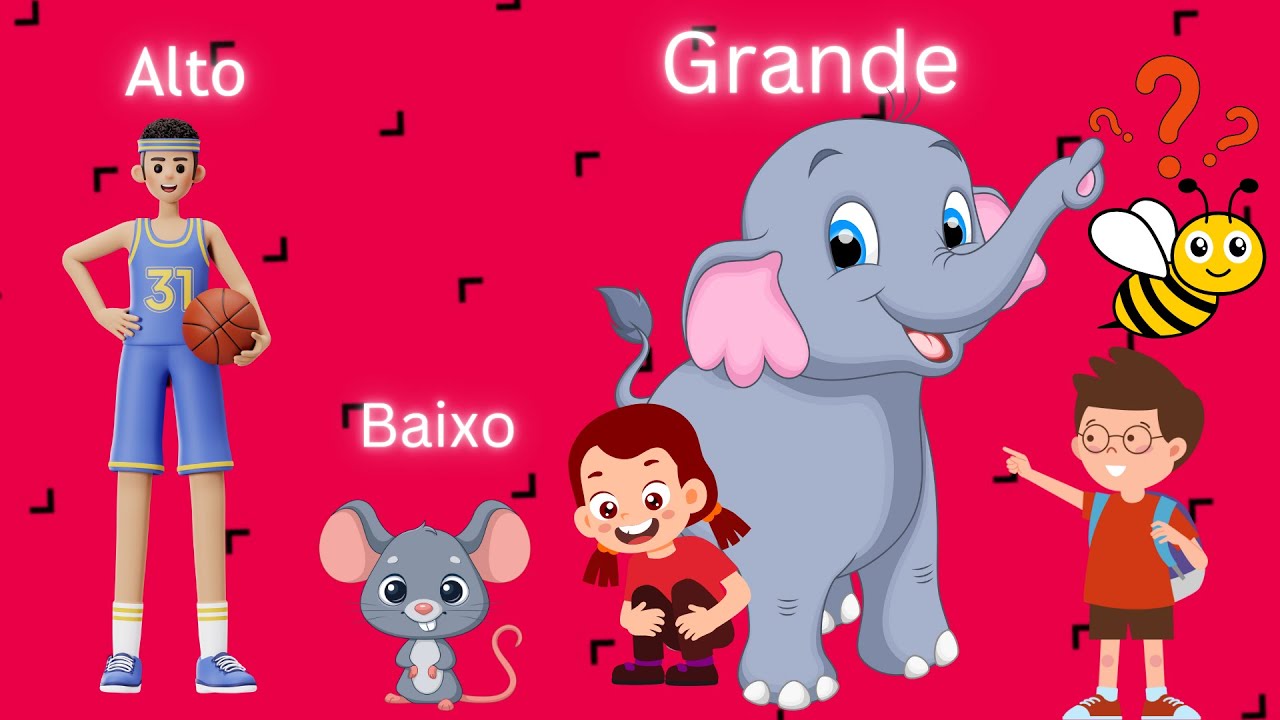 Alto Baixo | Can&ccedil;&otilde;es para Crian&ccedil;as | Aprender tamanhos com animais | M&uacute;sicas Infantis e Desenhos