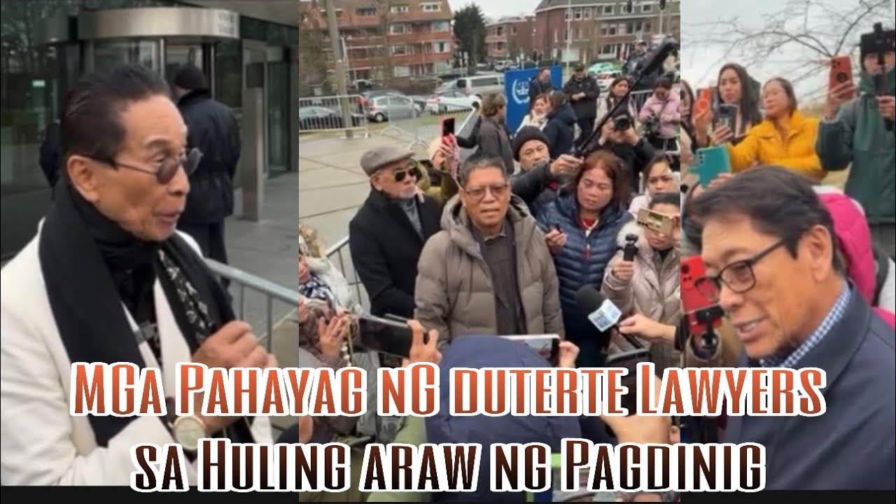 DAPAT MAPANOOD! UPDATE SA THE HAGUE! DUTERTE LAWYERS PAHAYAG SA HULING PAGDINIG NI PRRD SA ICC!!!