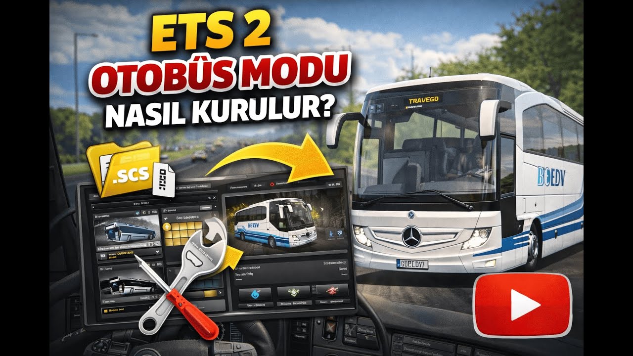 ETS 2 Otobüs Modu Kurmak Çok Kolay! (Anlatımlı)