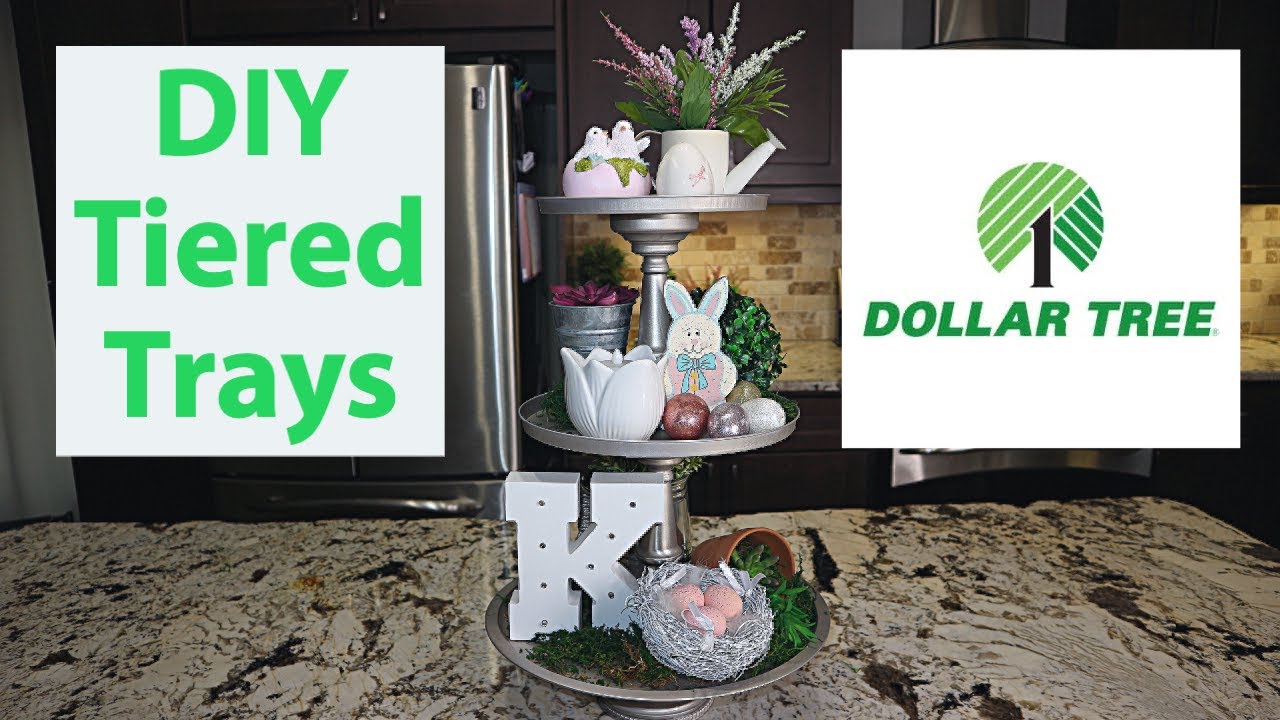 Dollar Tree DIY Tiered Trays / How To DIY Tiered Tray/ 3 DIY Tiered Tray Ideas