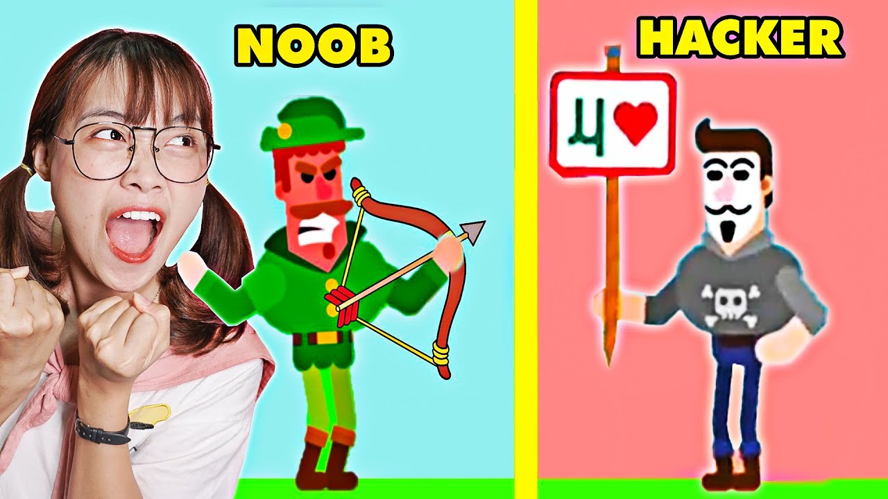 Hà Sam Thi Đấu Bắn Cung Cùng Hacker Nguy Hiểm - Liệu Có Chiến Thắng ? Bowmaster