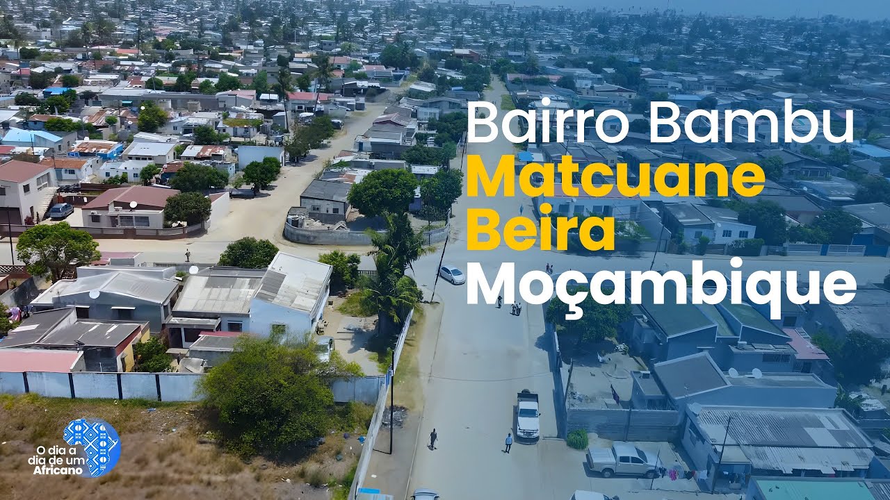Bairro bambu - Matacuane, Beira- Moçambique. imagens aéreas