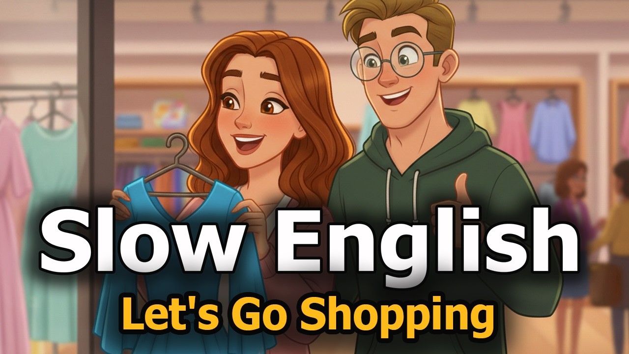 Learn English with Slow Speech | Let's Go Shopping  | Daily English Listening Practice