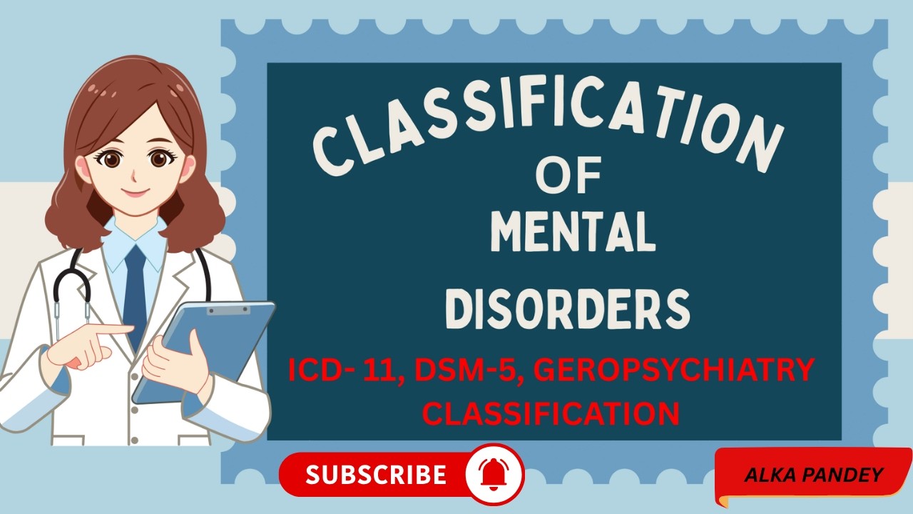 Mental Health Classification Made Easy 📚 | ICD-11 vs DSM-5 vs Geropsychiatry Manual | In Hindi