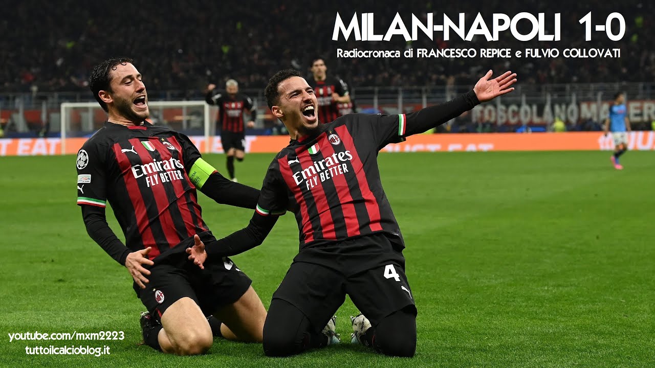 MILAN-NAPOLI 1-0 - Radiocronaca di Francesco Repice e Fulvio Collovati (12/4/2023) Rai Radio 1