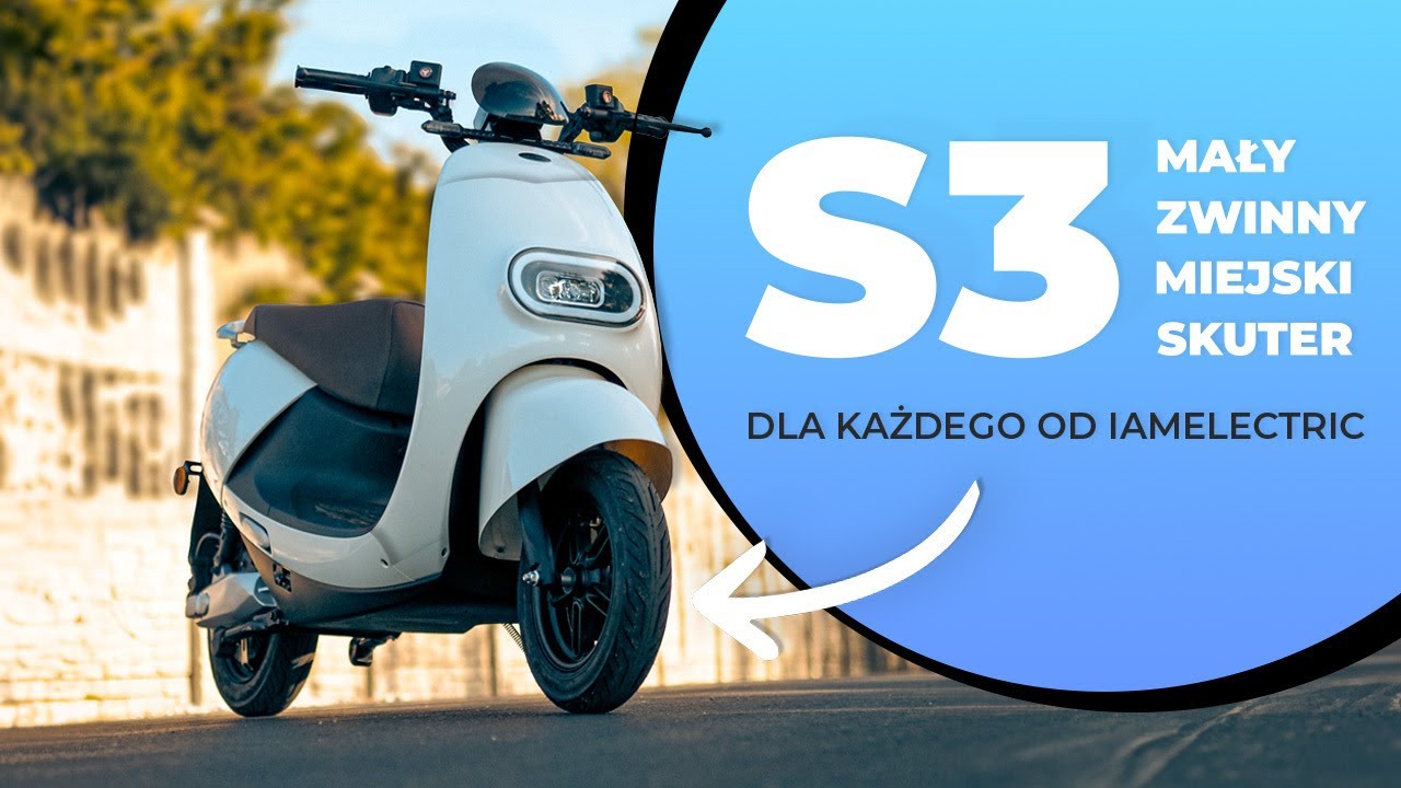 S3 - mały, zwinny i miejski skuter elektryczny dla każdego od iamelectric
