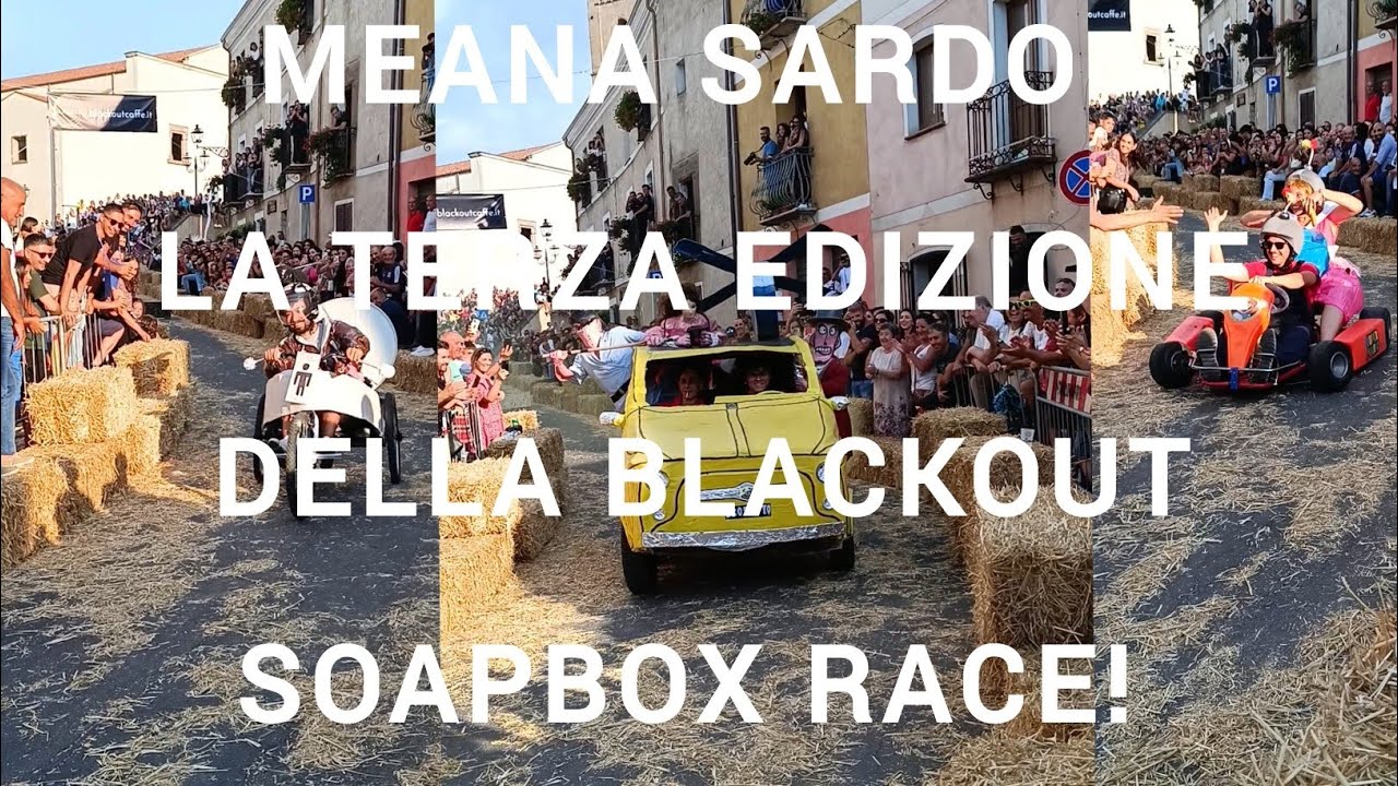 Meana Sardo  la terza edizione della Blackout SoapBox Race! #2025shorts