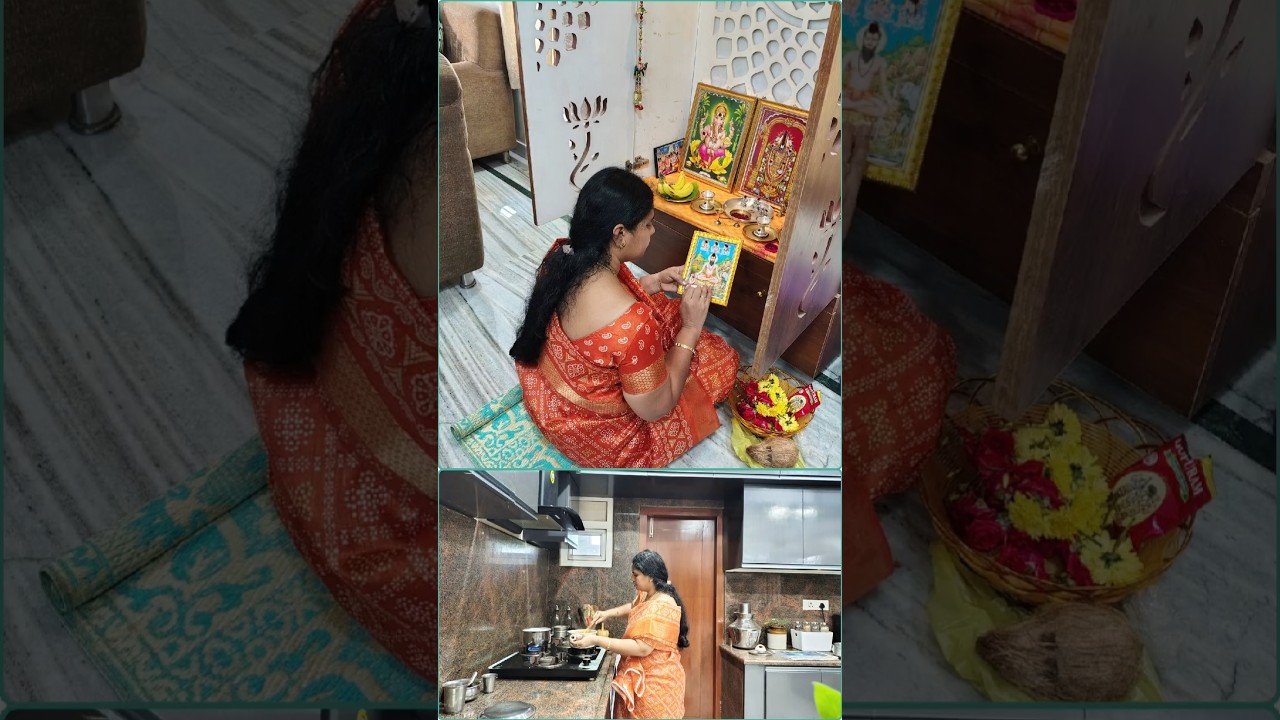 My morning pooja mini vlog #minivlog #pooja #gadapa #telugu #home