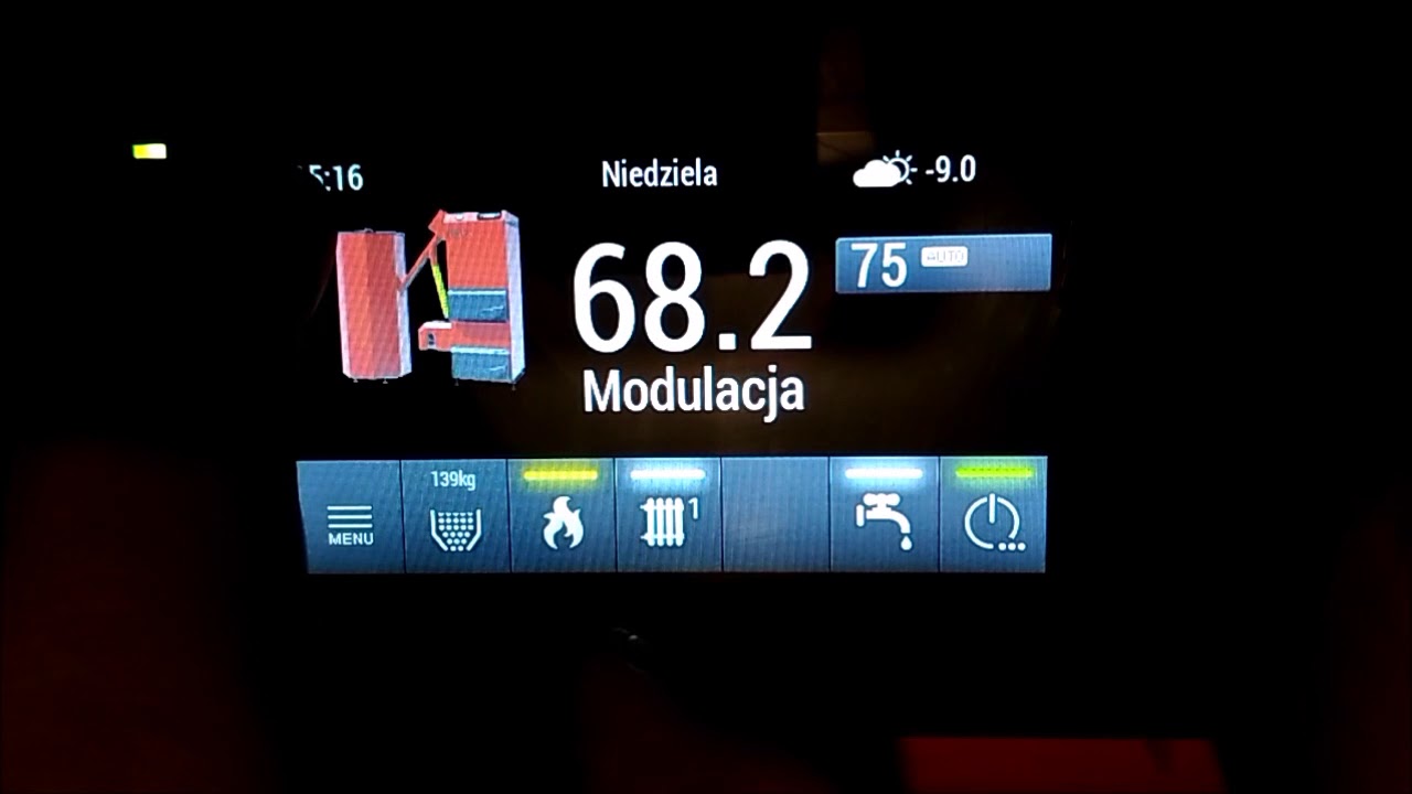 Tekla kocioł Draco Bio  sterownik Estyma Igneo Touch 5 klasa sonda lambda i regulator ciągu
