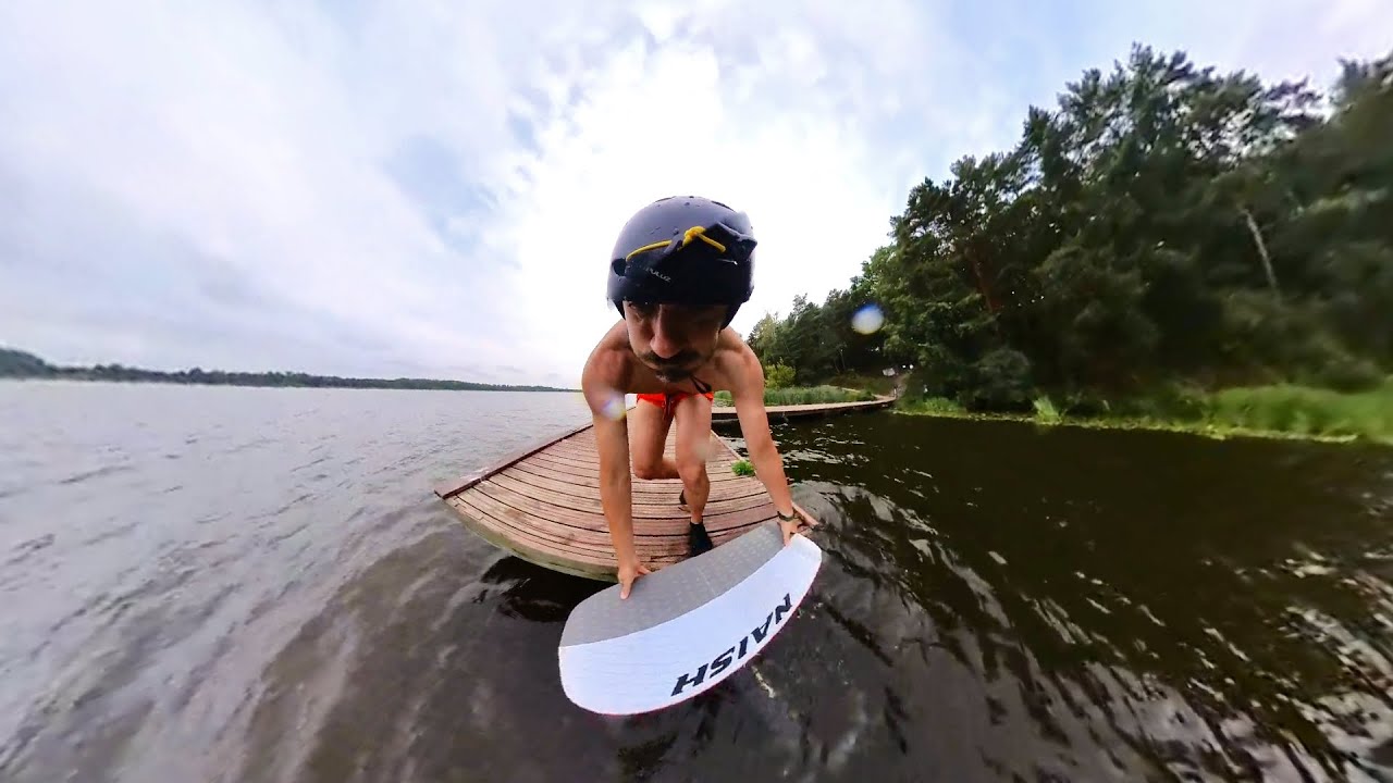 Long Pumpfoil Ride Record Takoon pump 1900 in Serock, Poland