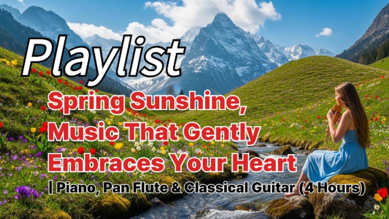 Spring Sunshine, Music That Gently Embraces Your Heart | Piano, Pan Flute & Classical Guitar (4H)