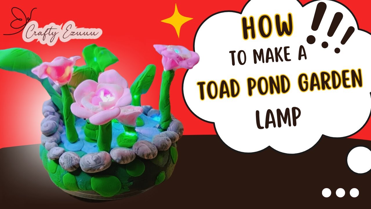 5 minute craft || Toad Pond Garden Lamp || handmade || diy