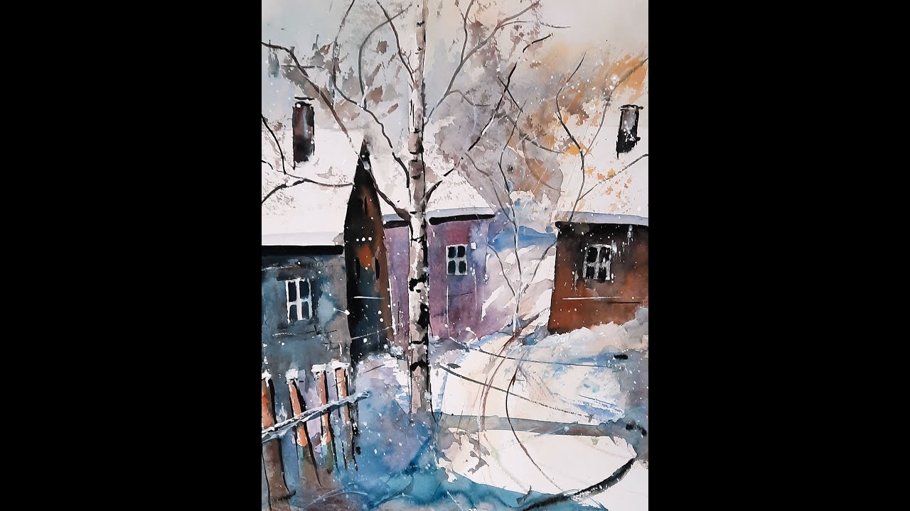 Winterimpressionen  - Aquarell