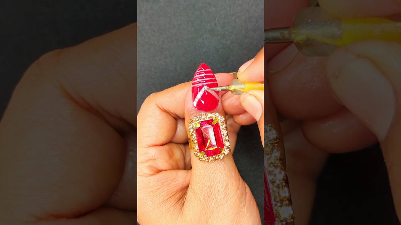Begginers friendly easy nail art design 😍 
