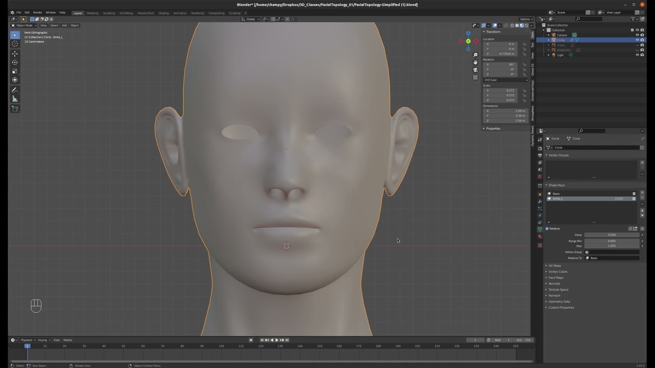 Blender Tutorial 24 - Shape Keys