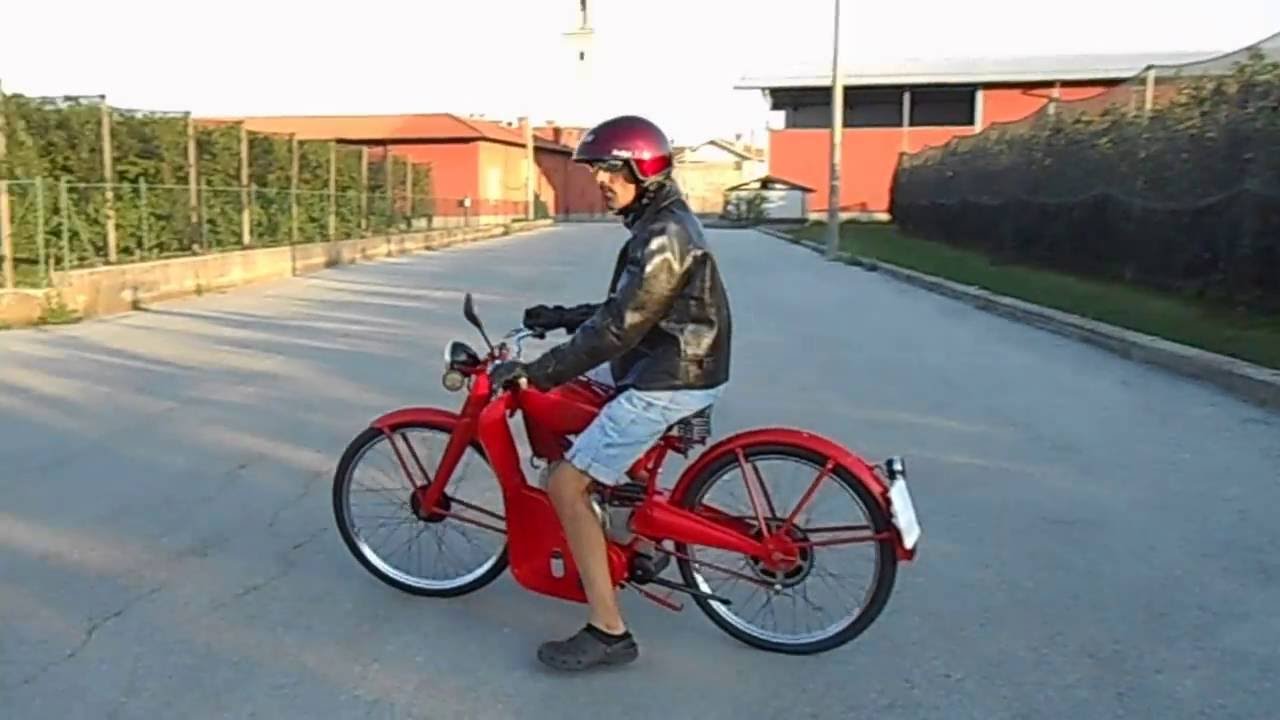 MOTO GUZZI MOTOLEGGERA 65 (GUZZINO) ANNO 1954 PROVA DOPO IL RESTAURO