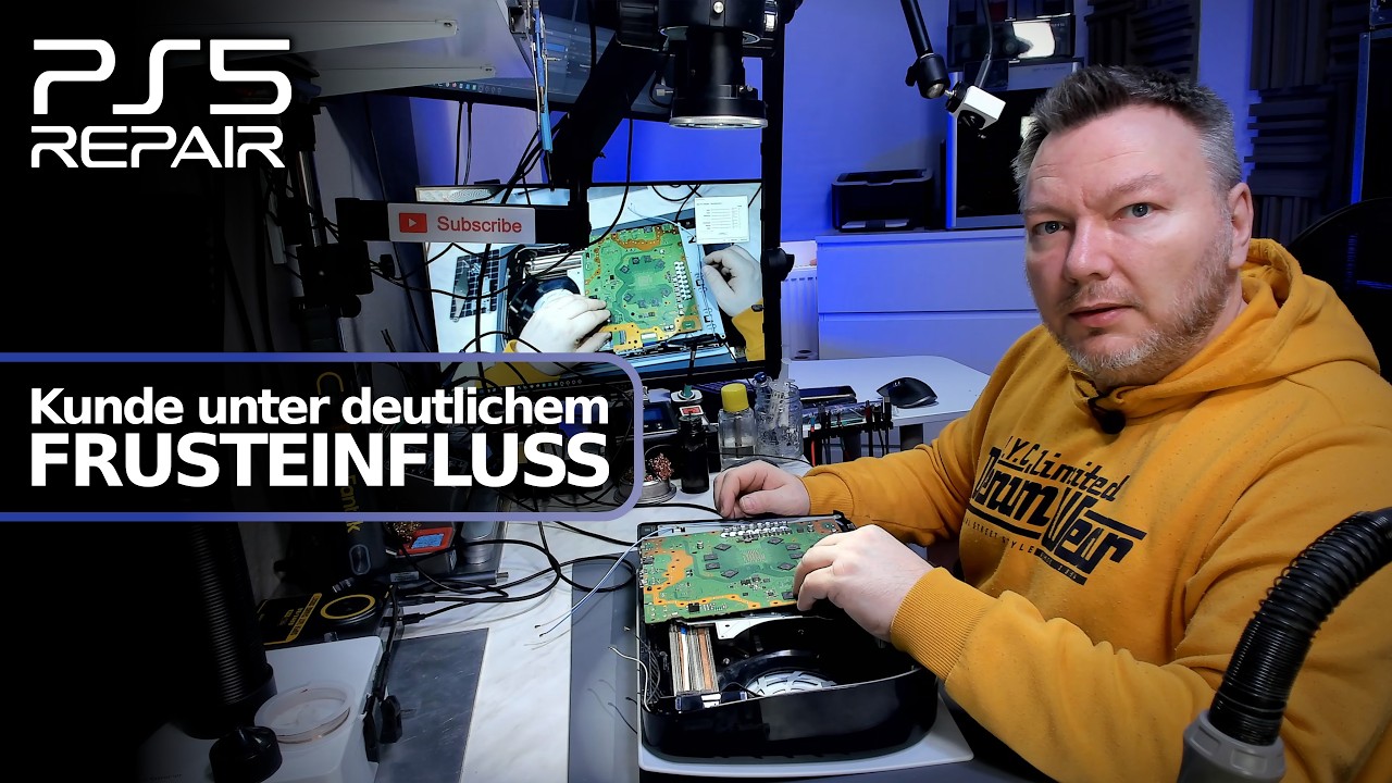 PS5 im Betrieb abgeschaltet/defekt, deutlicher Frusteinfluss | PCB Solder Berlin