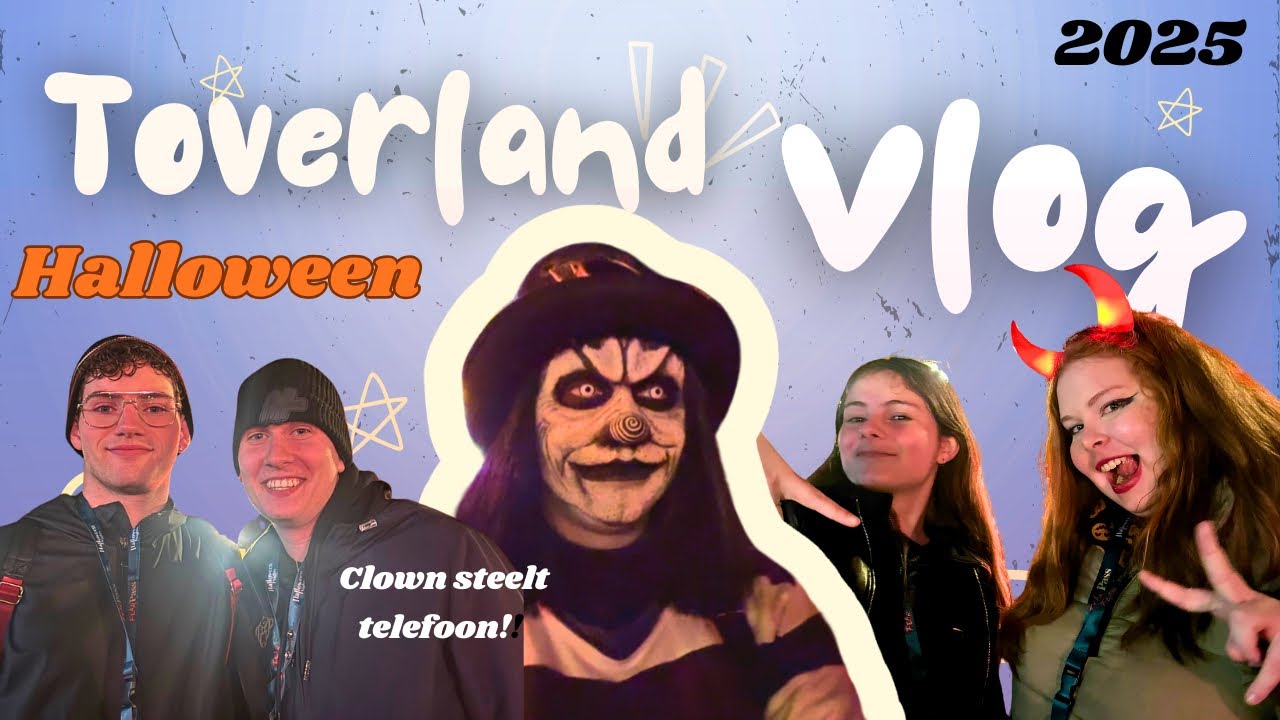 CLOWN STEELT MIJN TELEFOON & STORINGEN BIJ SPOOKHUIZEN? 💀😱 // Halloween toverland 2025 Review 