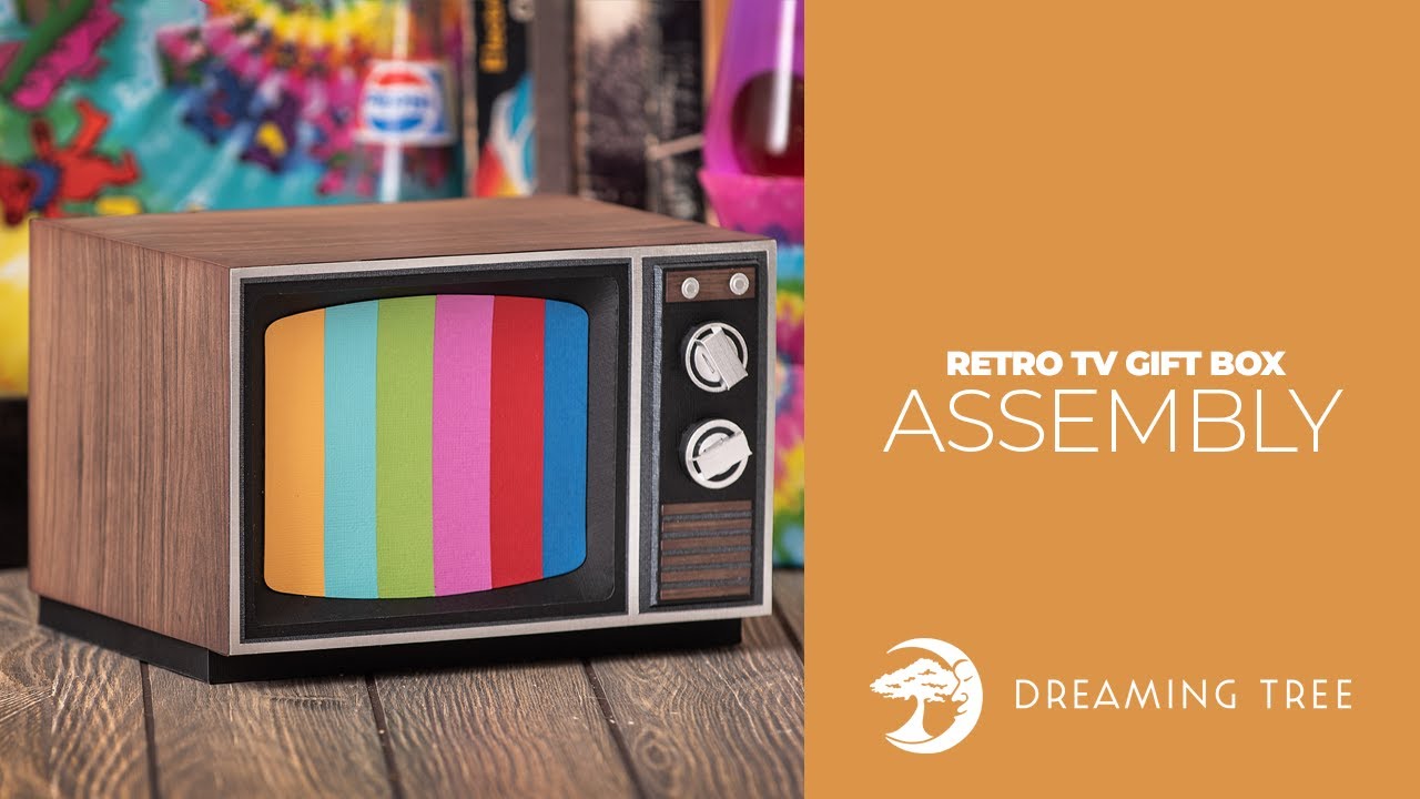 SVG File - Retro TV - Assembly Tutorial (For Cricut, Silhouette, and ScanNCut)
