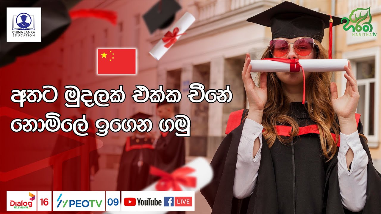අතට මුදලක් 💵 එක්ක 🇨🇳 චීනේ නොමිලේ ඉගෙන ගමු 🎓👩🏻‍🎓🤩  | China Lanka Education | Haritha TV