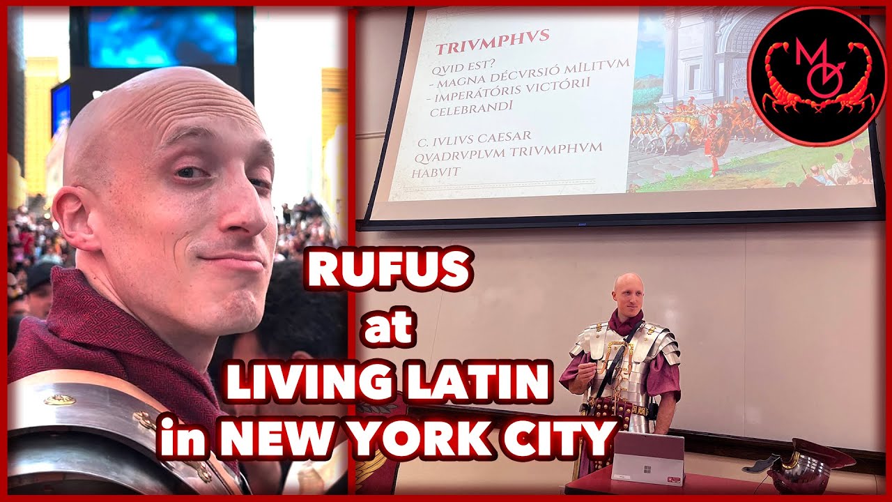 Roman Legionary gives speech on Roman Triumph at Living Latin in New York City ⚔️  · Legionarius ·