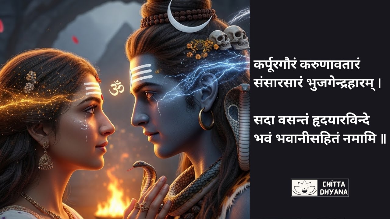 Karpura Gauram Karunavataram | Shiv Parvati Mantri | Divine Purity and Eternal Love | Chitta Dhyana