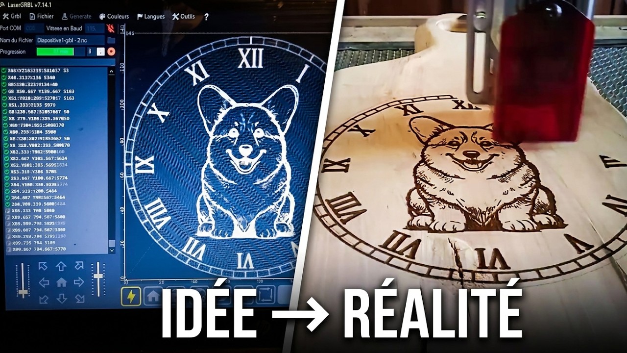 Créer une horloge personnalisée unique pour un anniversaire, faite à la main avec amour
