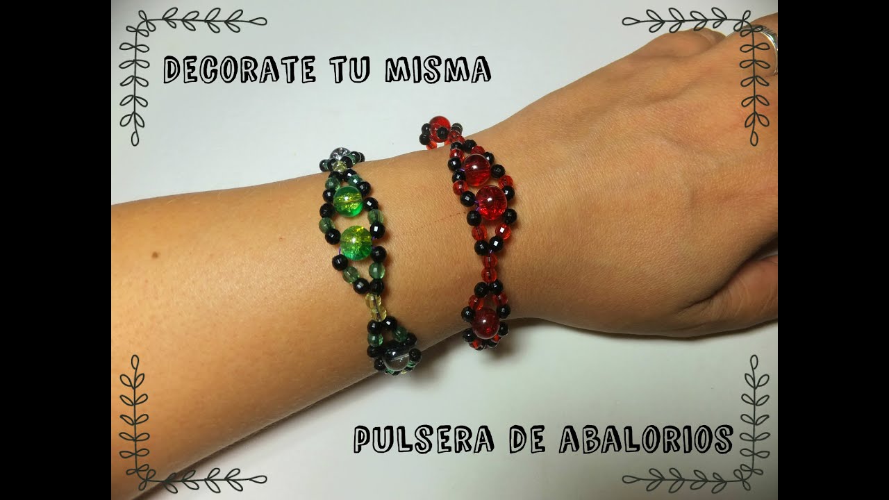 Pulsera de abalorios paso a paso.