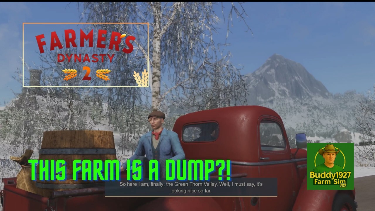 Farmer’s Dynasty 2 Play test “This Farm Is a Dump?!” Survive the Cold, Fix Buildings, Earn a Tractor