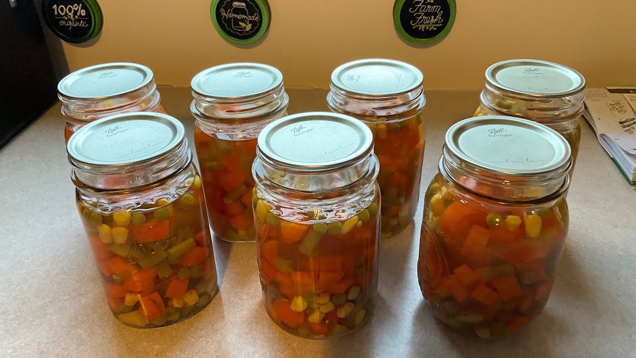 Canning Mixed Vegetables 