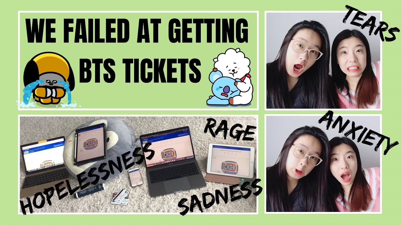 Failure, It Hurts! Our Unsuccessful Attempt at Buying BTS Concert Tickets 😭😭😭