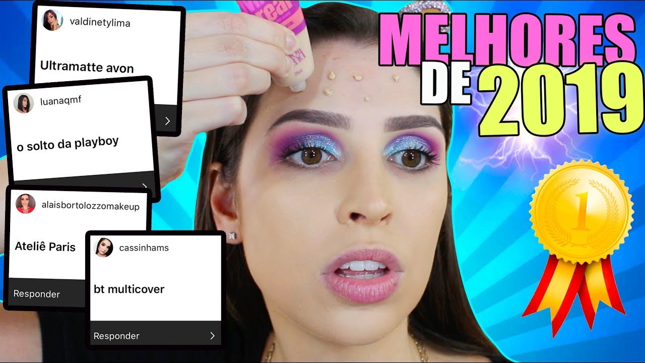 MAKE COMPLETA usando os MELHORES DO ANO de VOCÊS | Julia Tedesco