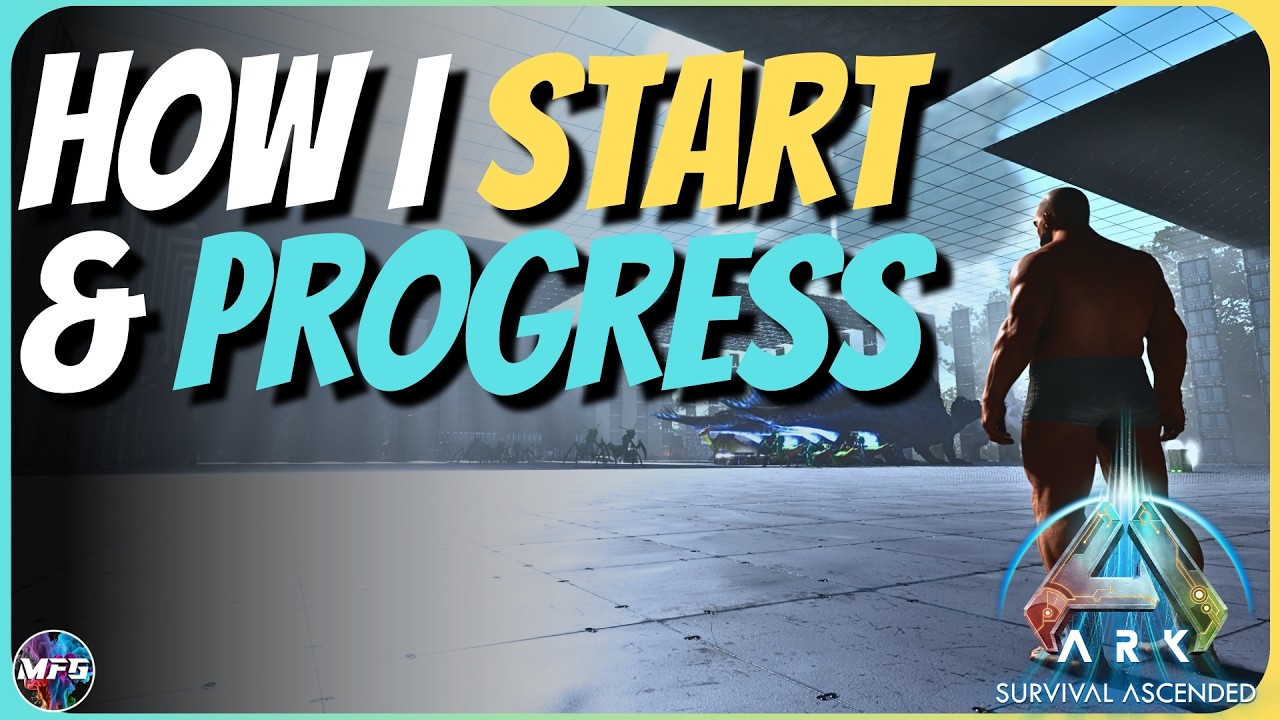 How I Start & Progress In Ark Survival Ascended | Beginners Guide | ManaFullGaming