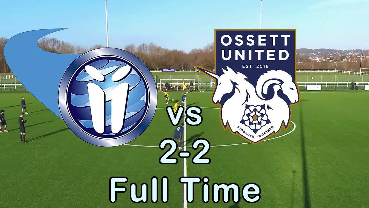 i2i International Soccer Academy (Navy Blue) vs. Ossett United FC (Yellow): 2-2 Full Time