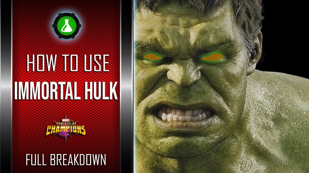How To Use IMMORTAL HULK Easily| Full Breakdown | Marvel Contest Of Champions
