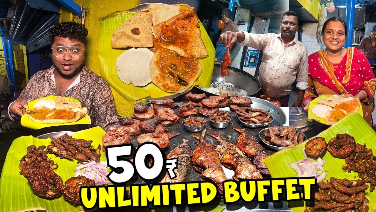 Bachelorகளின் BUDGET உணவகம் 50₹ UNLIMITED Buffet | Srinivasa Tiffin Center | Tamil Food Review