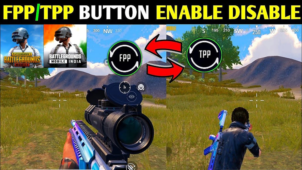 How To Enable Disable FPP Button In PUBG MOBILE  PUBG MOBILE TPP TO FPP MODE DISABLE