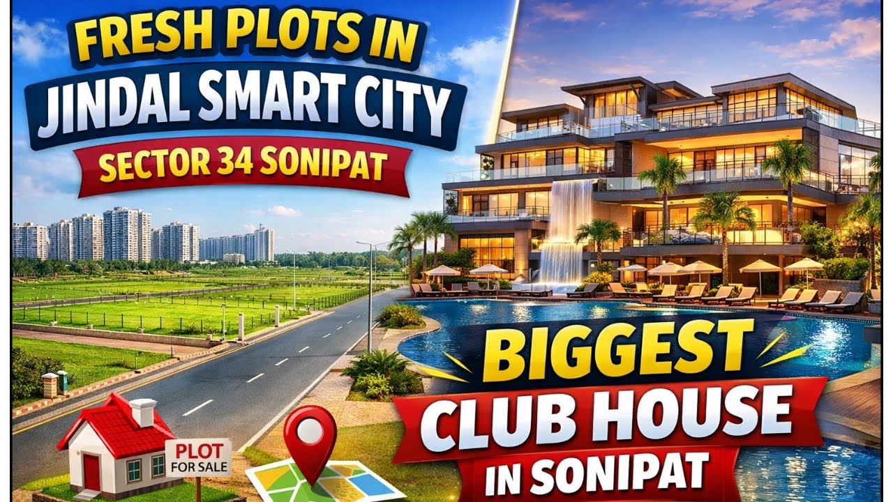 Fresh Plots in Jindal Smart City Sector-34 Sonipat | Jindal Plots For Sale in Sonipat 