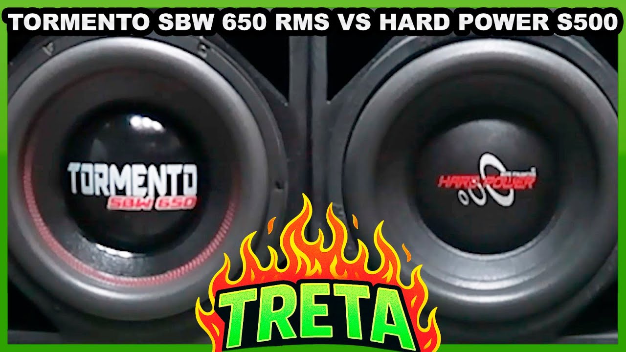 Subwoofer Tormento SBW 650 RMS 12 Pol vs Hard Power S500 TRETA