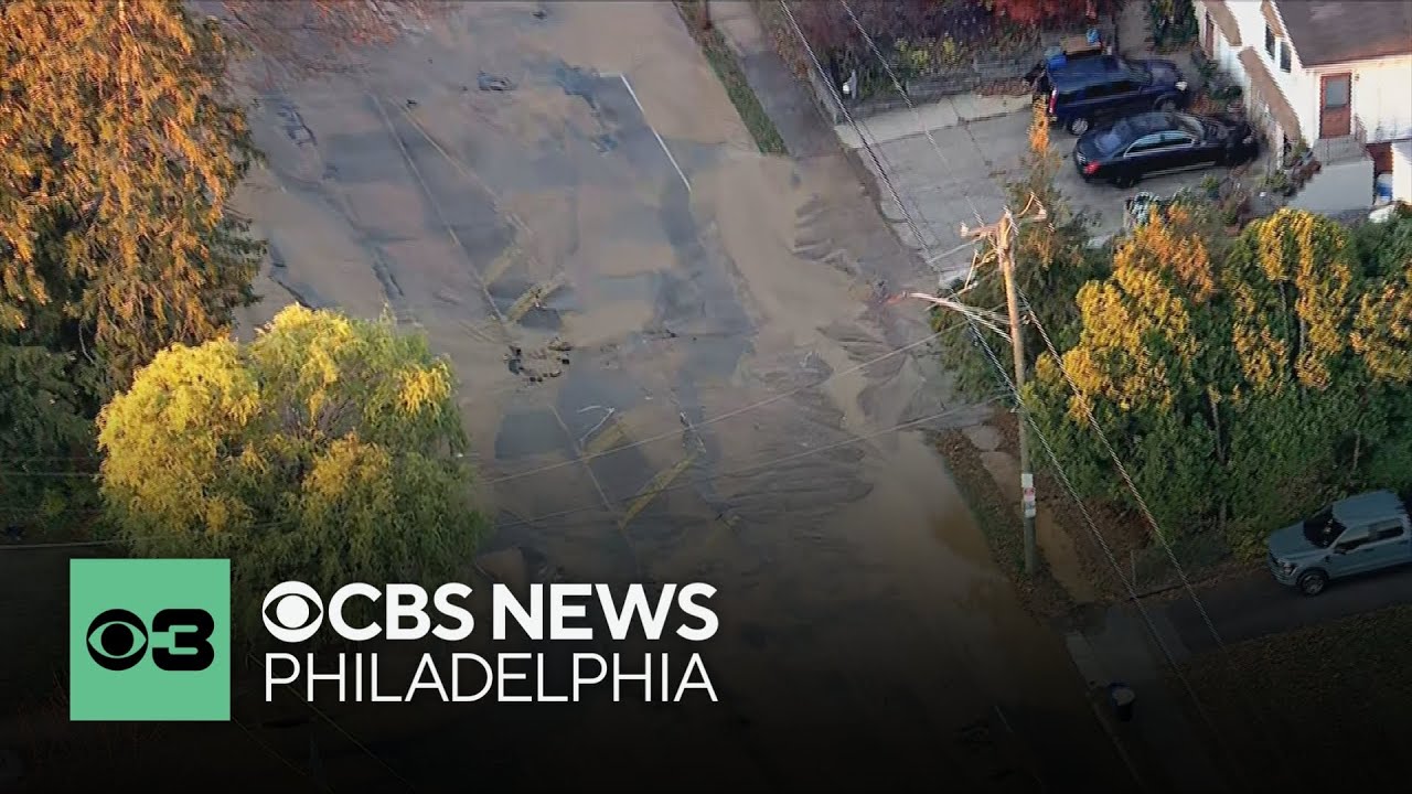 Crews work to repair water main break in Northeast Philadelphia