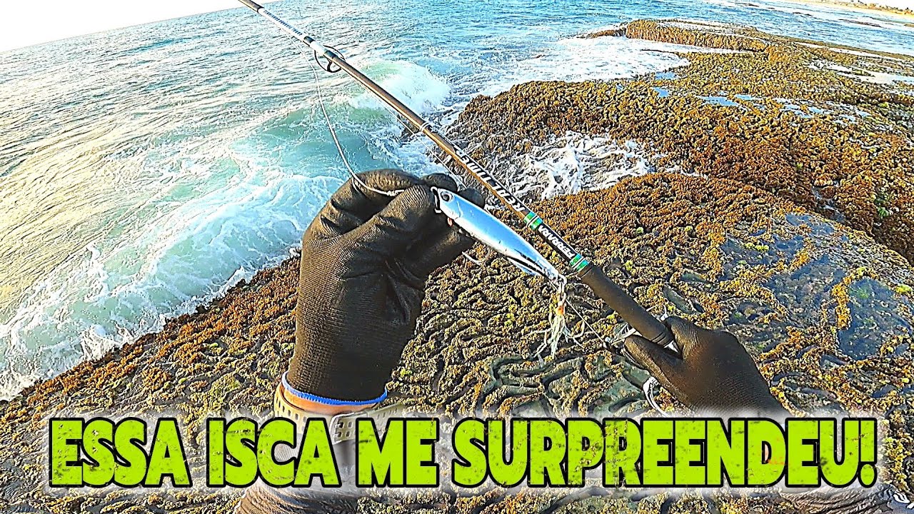 ROCK-FISHING PESCA NAS PEDRAS DA PRAIA!