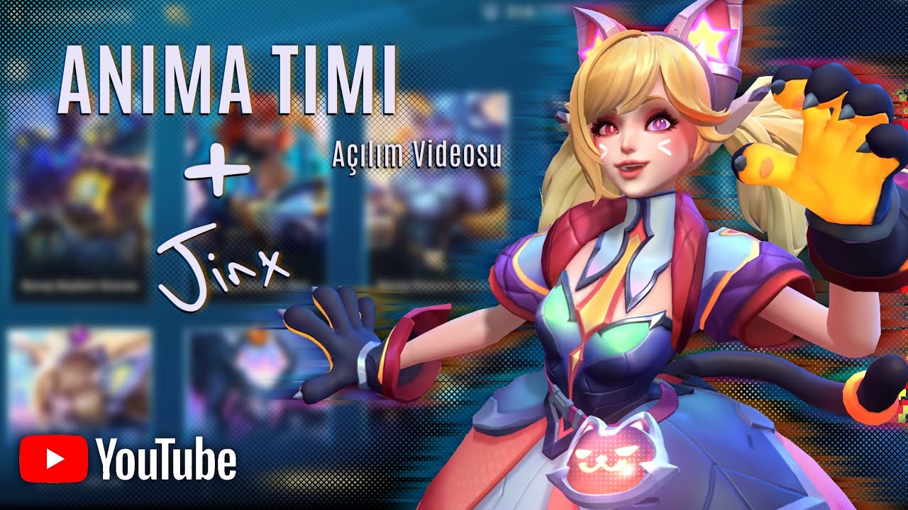 BU KEDİ BİRAZ FARKLI 🐱 Wild Rift🐬 Anima Timi Gacha - Açılım Videosu ✨️ Süper Kötü Jinx #wildrift  