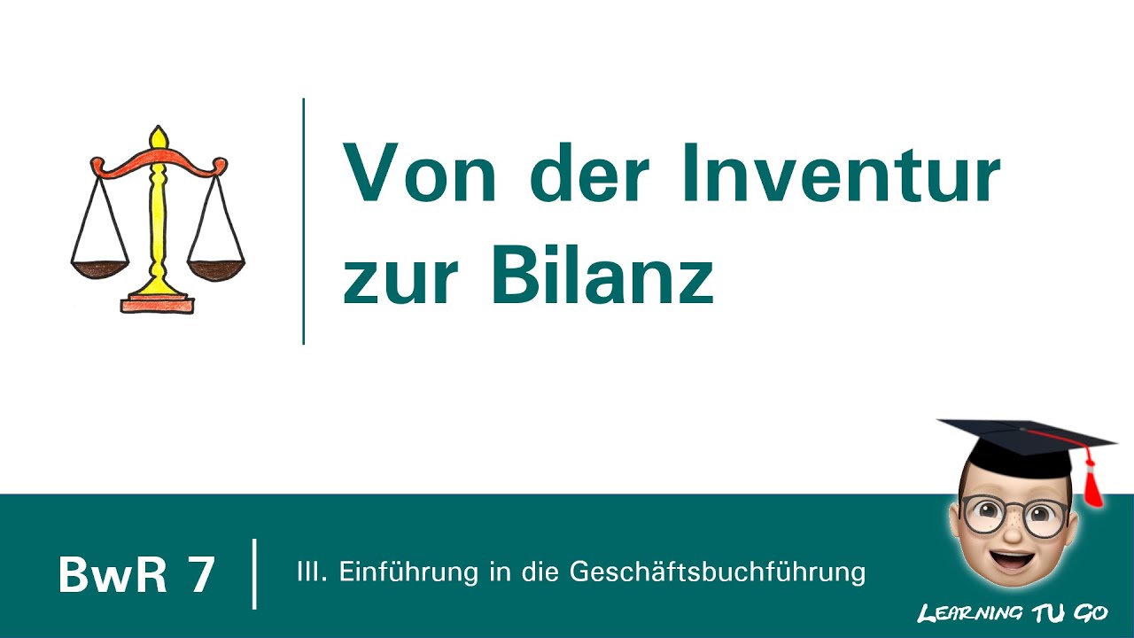BwR 7 | Von der Inventur zur Bilanz