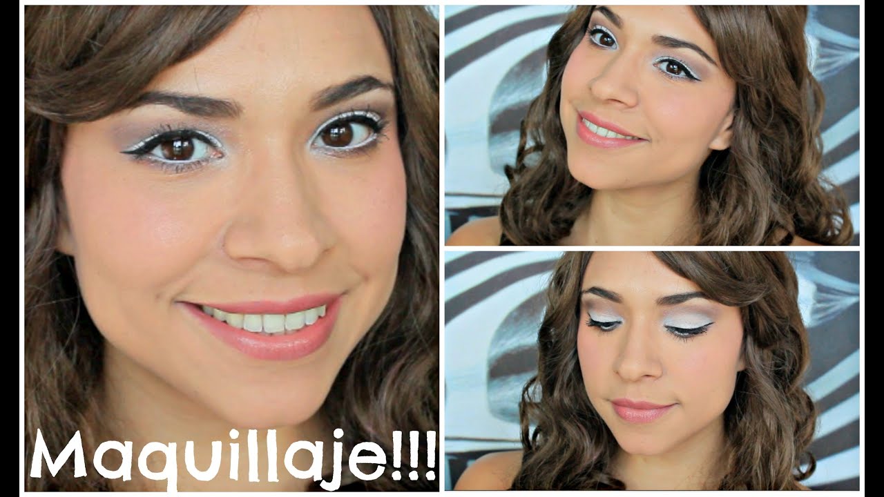 Maquillaje con sombra blanca y cafe ♥ Smoky Eyes ♥ Shelby Ruiz M