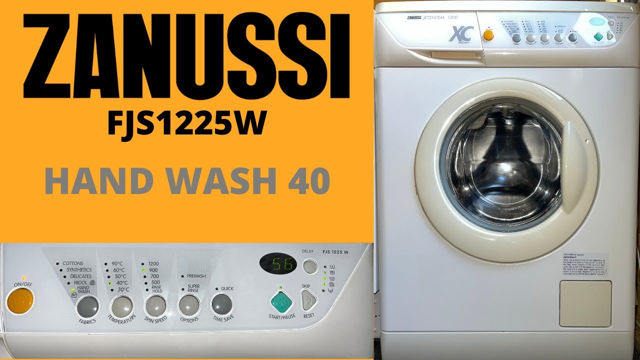 Zanussi XC Jetsystem 1200 FJS1225W Washing Machine - Hand Wash 40