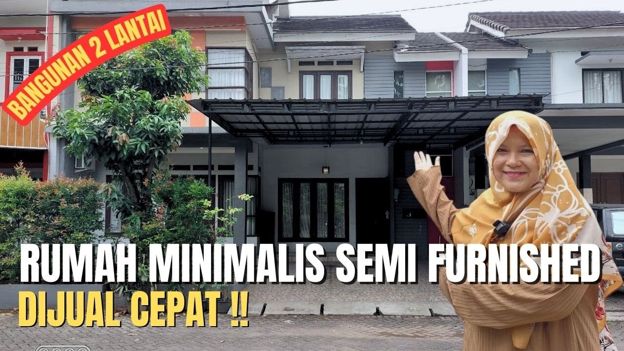 RUMAH MINIMALIS 2 LANTAI SEMI FURNISHED DIJUAL CEPAT Di DUKUH ZAMRUD BEKASI