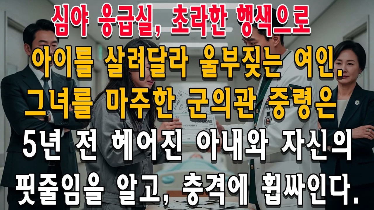 5년 전 버린 아내가 초라한 모습으로 응급실에 나타났다. 아이를 살려달라 울부짖는 그녀를 본 군의관 중령의 경악