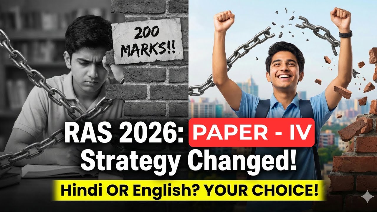 RAS Syllabus 2026: Paper-IV Strategy Changed! Hindi OR English?