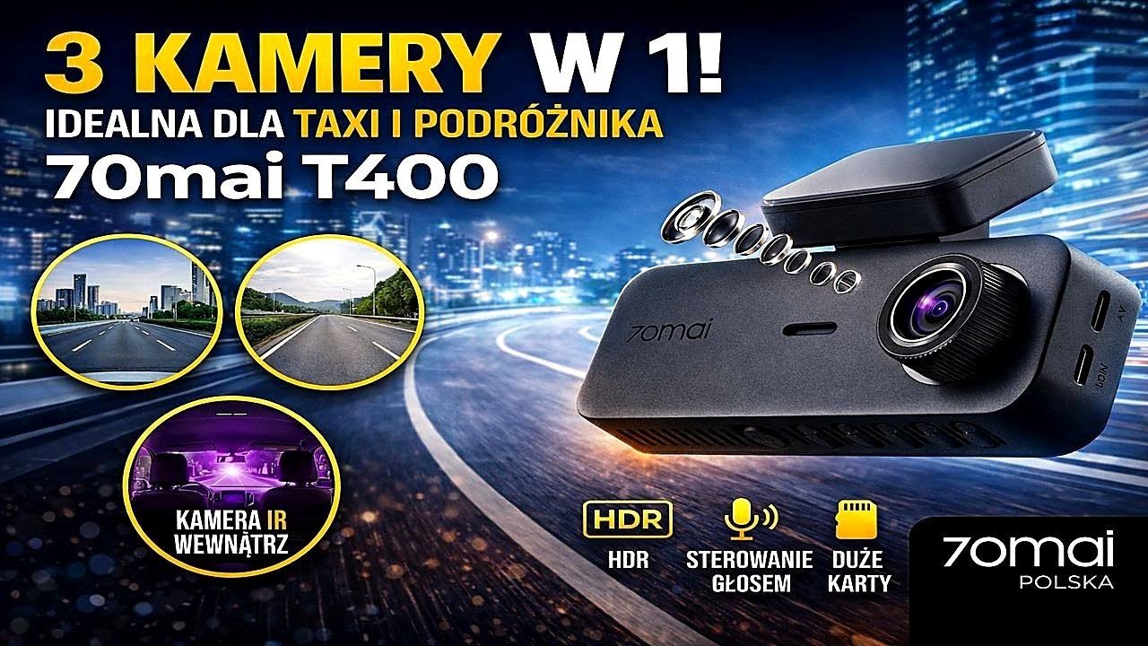 Nowość 2026 - 70mai T400 SET - 3 kamery. Jedno auto. Pełna kontrola #dashcam