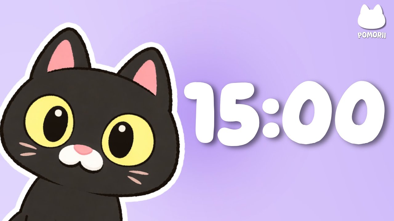 15 Min Pomodoro | Lofi Study | Pomorii🐈‍⬛